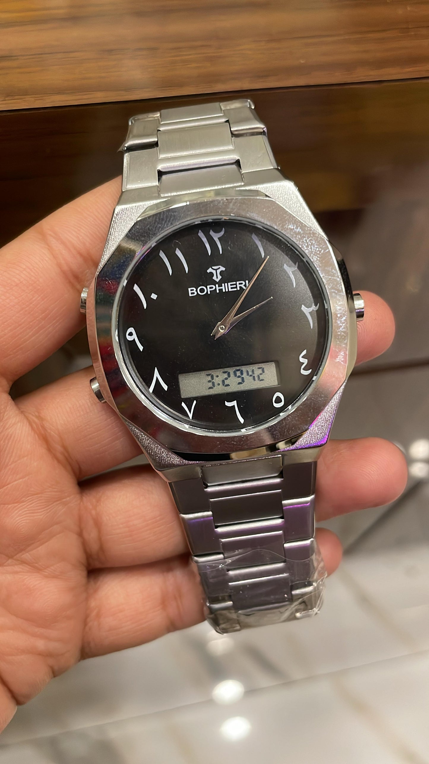 Men watch