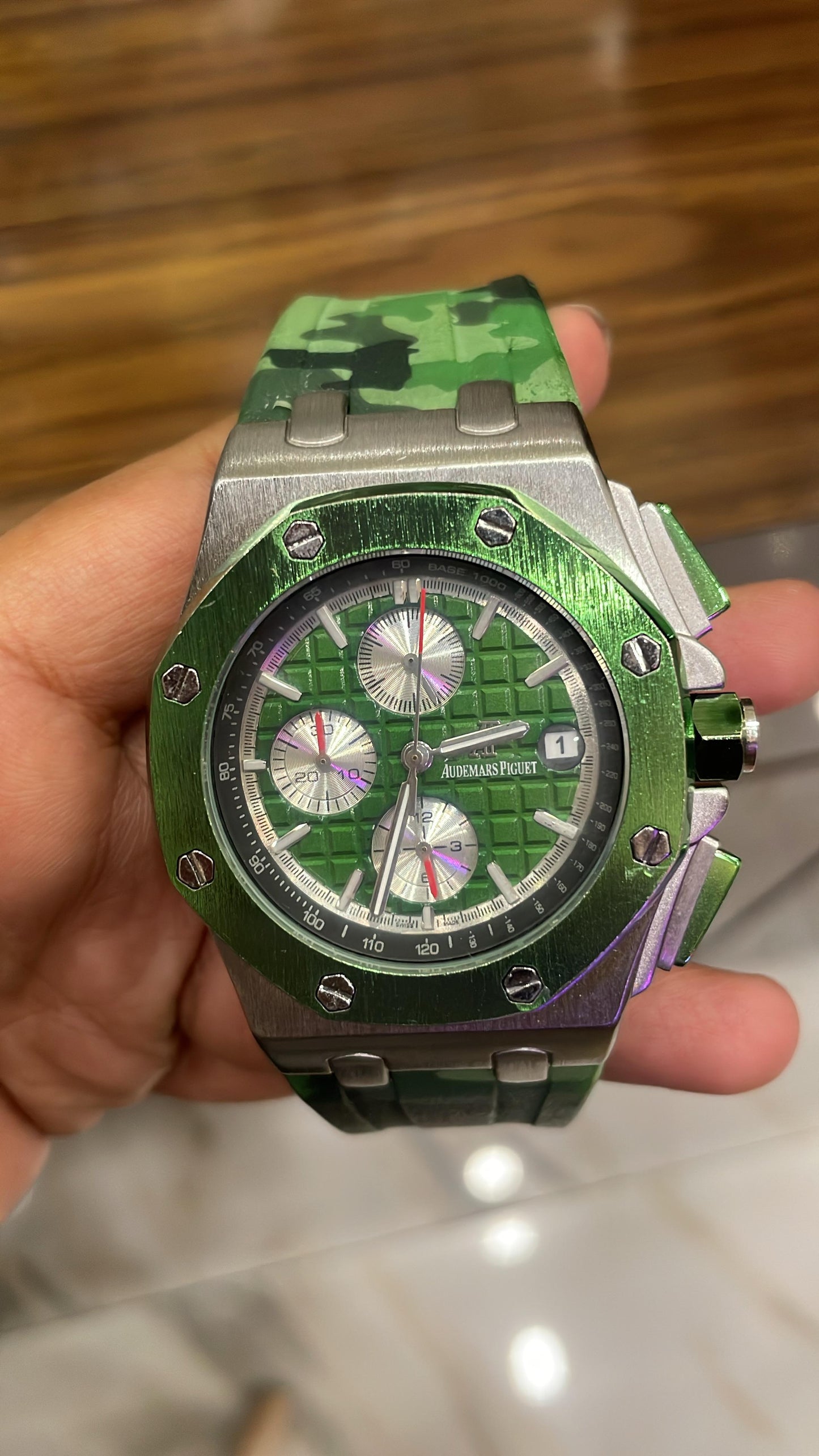 Men watch