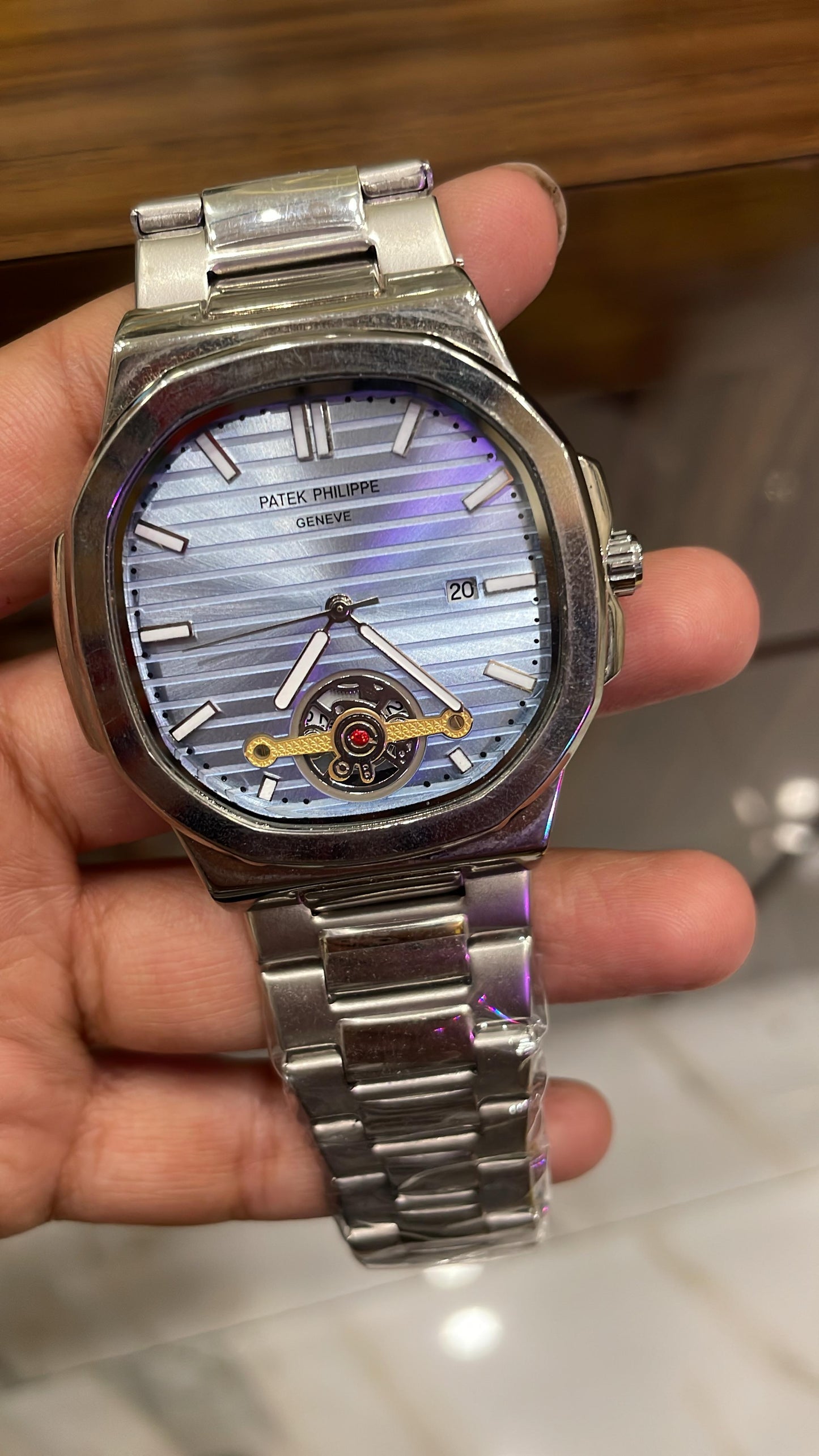 Men watch